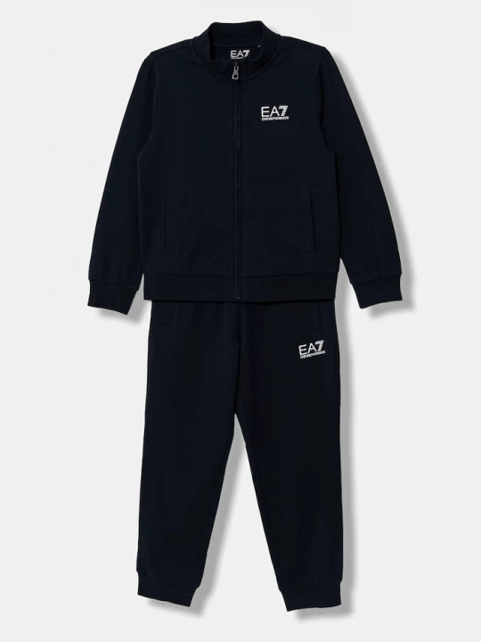 Obrázek produktu EA7 Emporio Armani teplákový set dětský bavlněný námořnická modř