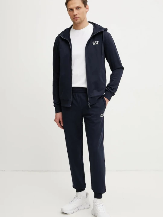 Obrázek produktu EA7 Emporio Armani teplákový set pánský bavlněný námořnická modř