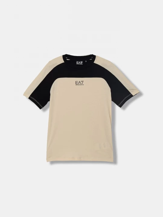 Obrázek produktu EA7 Emporio Armani tričko dětské bavlněné béžová