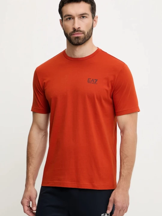 Obrázek produktu EA7 Emporio Armani tričko pánské bavlněné oranžová