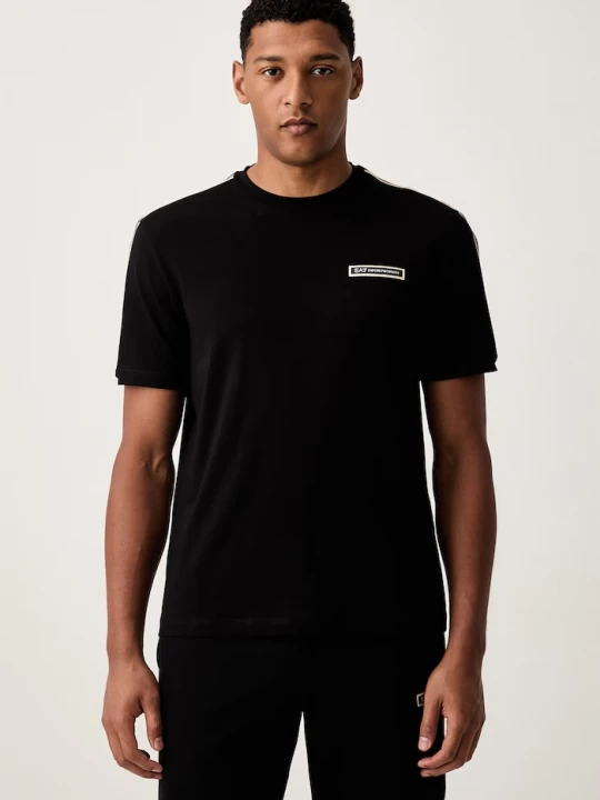 Obrázek produktu EA7 Emporio Armani tričko pánské bavlněné s elastanem černá