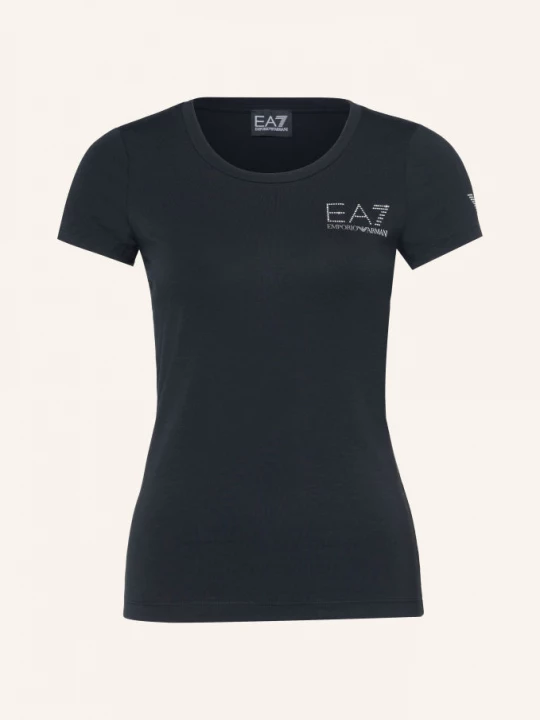 Obrázek produktu ea7 Emporio Armani Tričko Train Evolution S Ozdobnými Kamínky černá