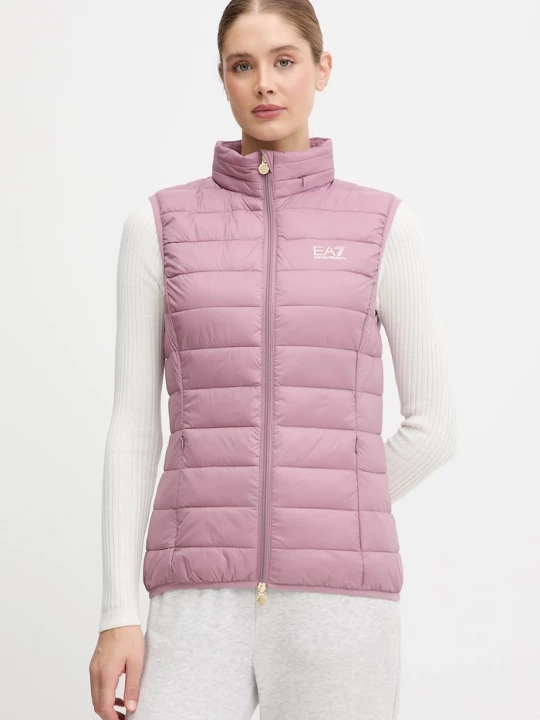 Obrázek produktu EA7 Emporio Armani vesta s kapucí dámská růžová