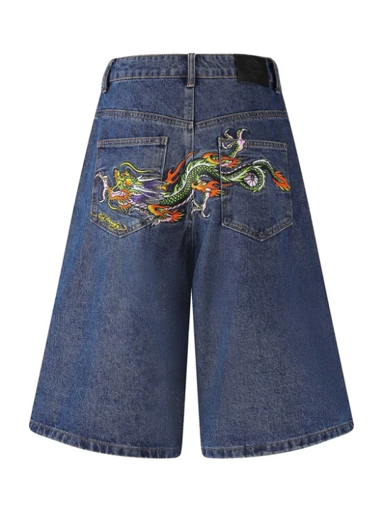 Obrázek produktu Ed Hardy Džíny modrá džínovina / žlutá / zelená