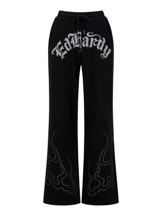 Obrázek produktu Ed Hardy Kalhoty světle šedá / černá