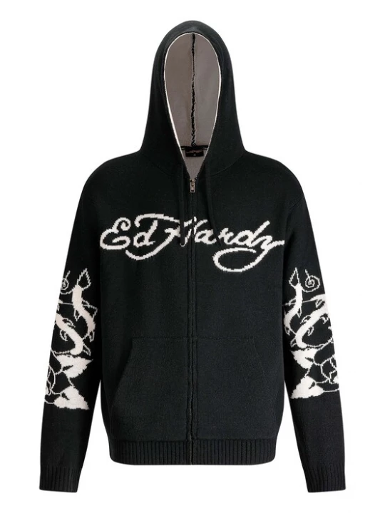 Obrázek produktu Ed Hardy Kardigan 'Love Kills' černá / bílá