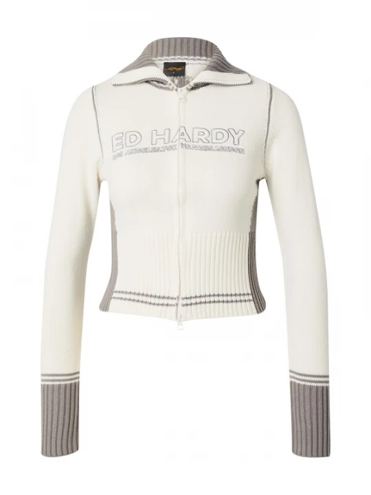 Obrázek produktu Ed Hardy Kardigan šedá / offwhite