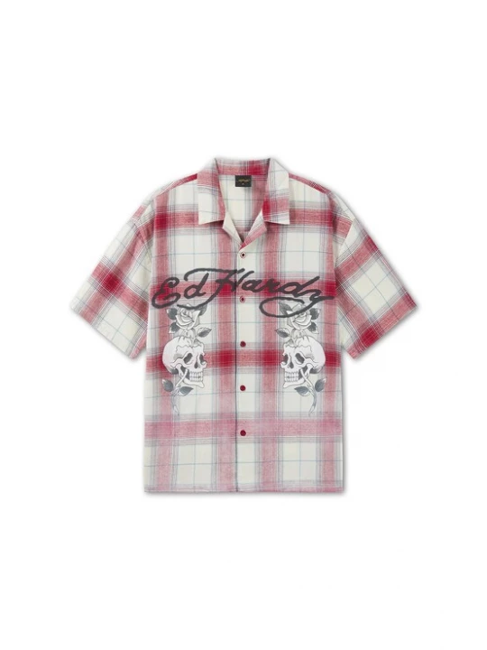 Obrázek produktu Ed Hardy Košile červená / černá / bílá
