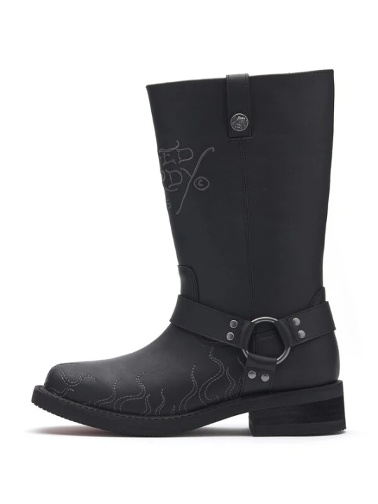Obrázek produktu Ed Hardy Kozačky šedá / černá