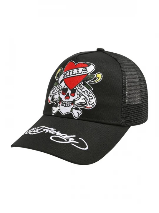 Obrázek produktu Ed Hardy Kšiltovka 'Twill' žlutá / červená / černá / bílá