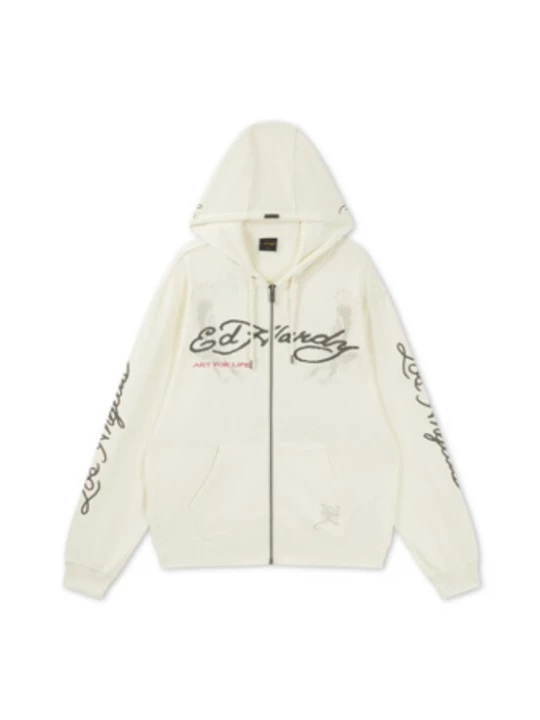Obrázek produktu Ed Hardy Mikina 'Art For Life' režná / krvavě červená / černá