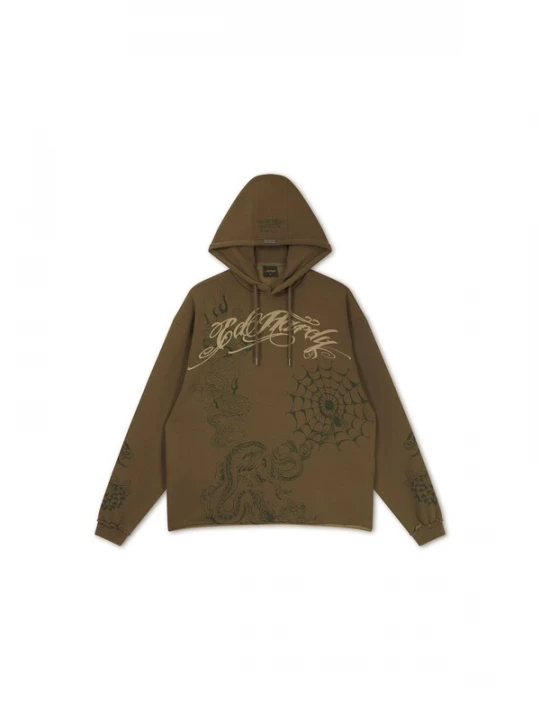 Obrázek produktu Ed Hardy Mikina khaki / mix barev