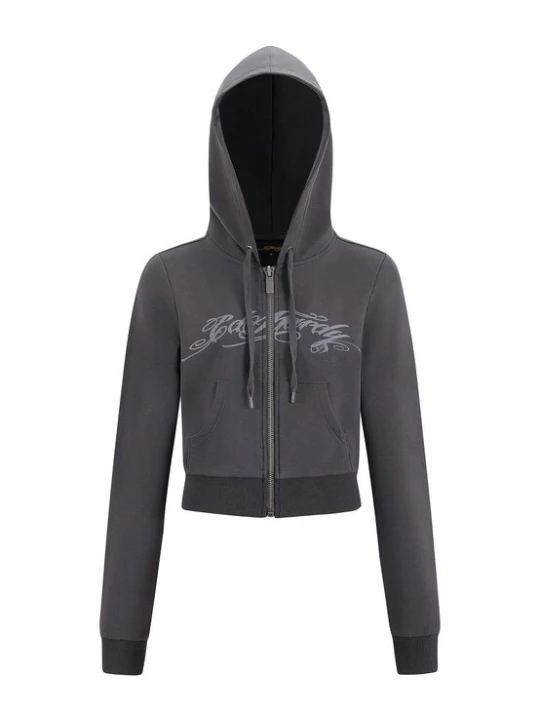 Obrázek produktu Ed Hardy Mikina 'Love Is Mystery' šedá / tmavě šedá