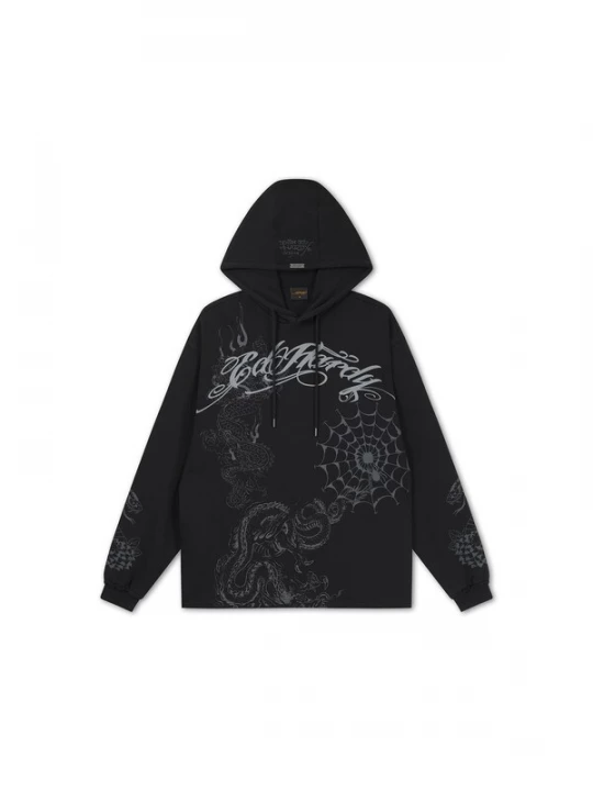 Obrázek produktu Ed Hardy Mikina šedý melír / černá