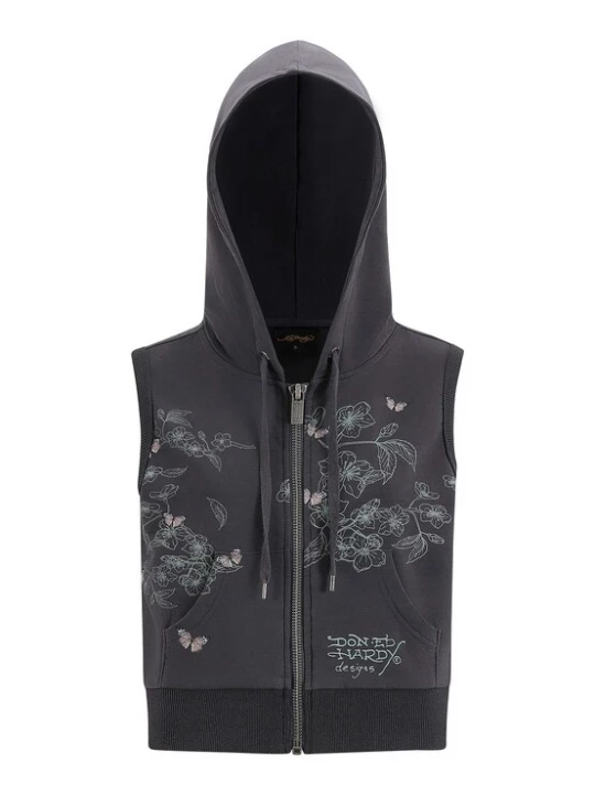 Obrázek produktu Ed Hardy Mikina 'True To My Love' světle šedá / tmavě šedá / mátová / starorůžová