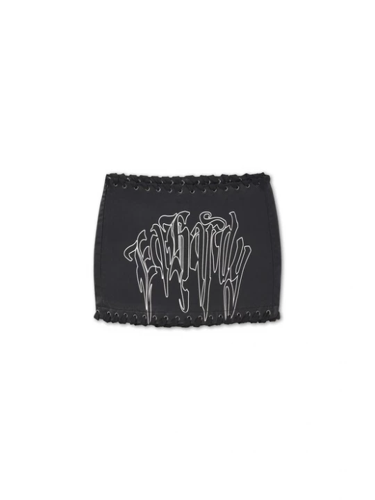 Obrázek produktu Ed Hardy Sukně 'Gothic Drip' černá / bílá