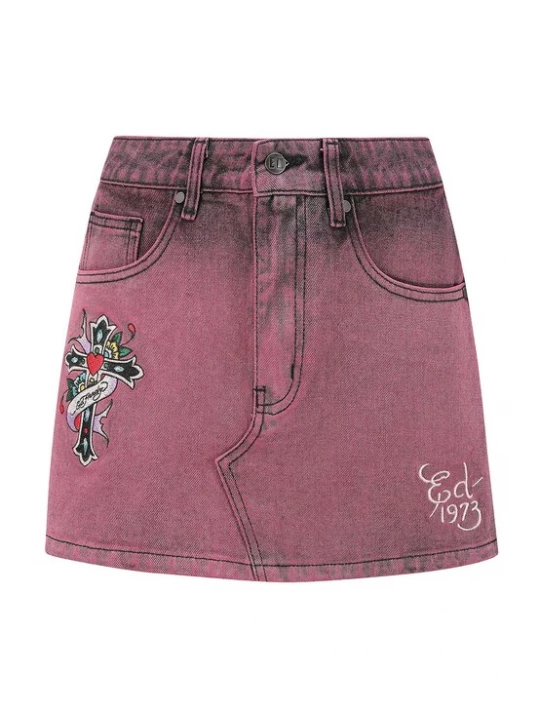Obrázek produktu Ed Hardy Sukně šeříková / černá / bílá