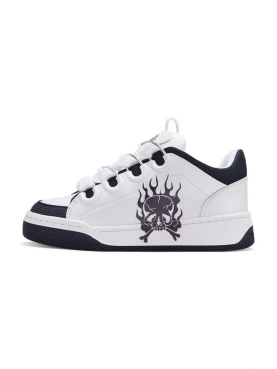 Obrázek produktu Ed Hardy Tenisky 'Flaming Skull' černá / bílá