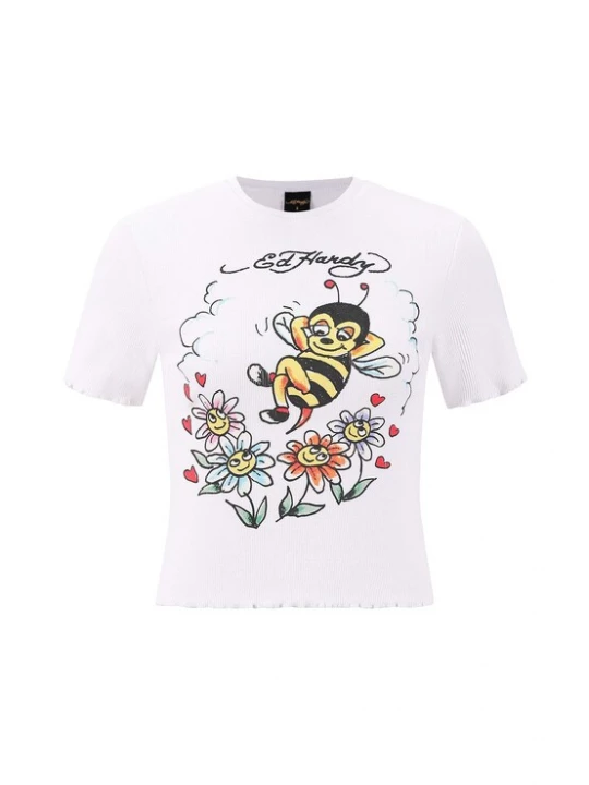 Obrázek produktu Ed Hardy Tričko 'Biene' žlutá / oranžová / černá / bílá
