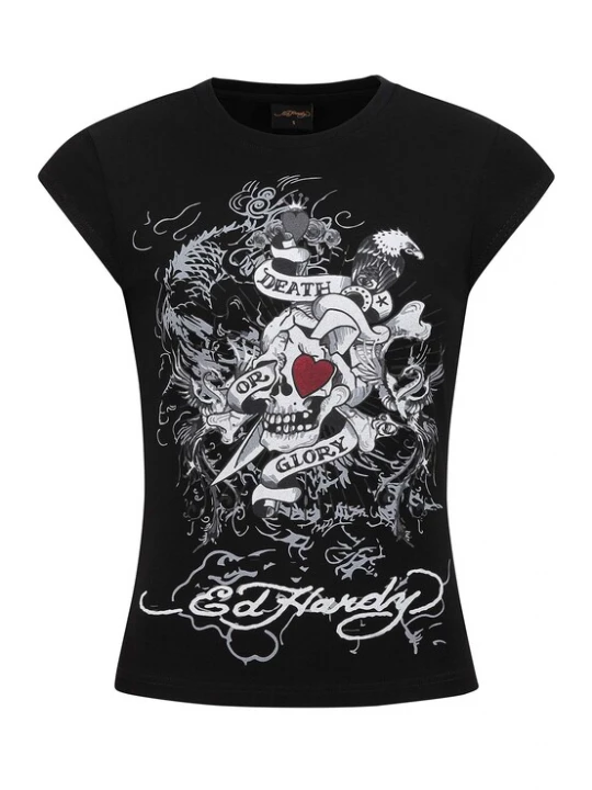 Obrázek produktu Ed Hardy Tričko černá / bílá