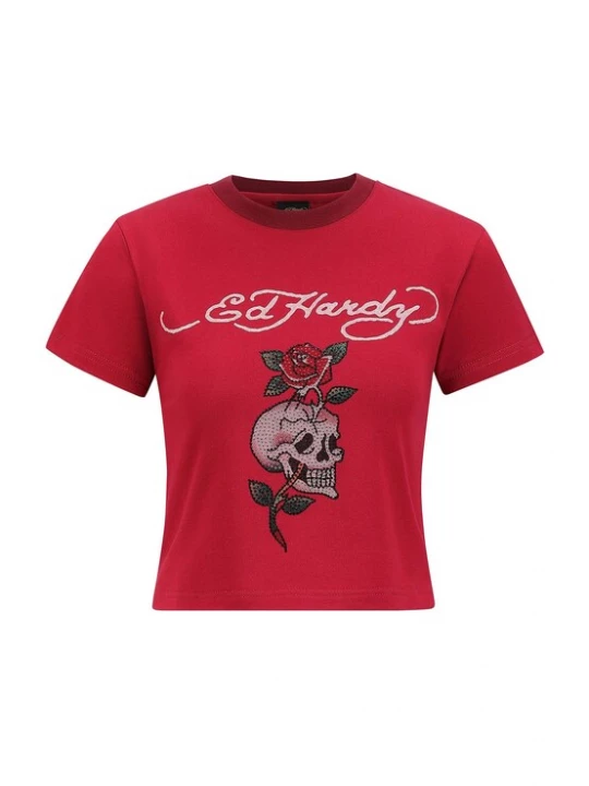 Obrázek produktu Ed Hardy Tričko červená / bílá