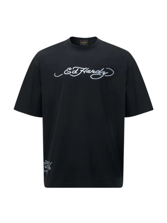 Obrázek produktu Ed Hardy Tričko 'Drags-Back' šedá / antracitová / černá / bílá