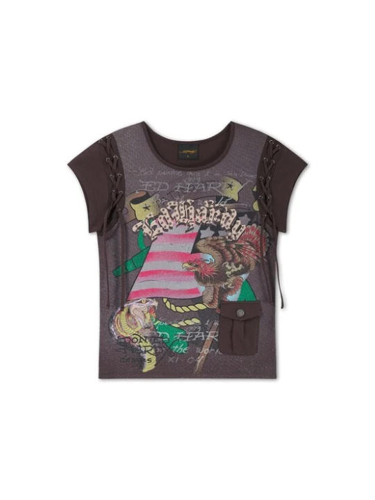 Obrázek produktu Ed Hardy Tričko hnědá