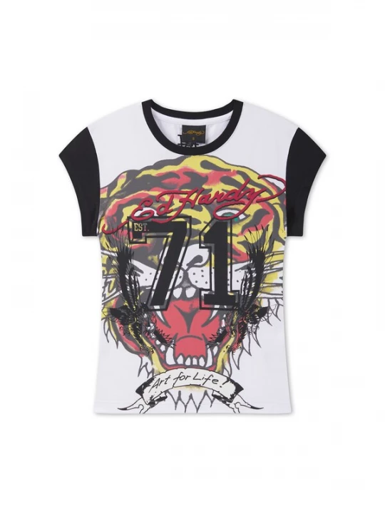 Obrázek produktu Ed Hardy Tričko 'Roaring Tiger' žlutá / červená třešeň / černá / bílá