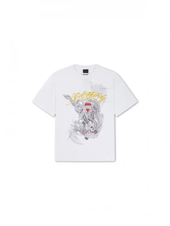 Obrázek produktu Ed Hardy Tričko 'Storming New York' žlutá / šedá / bílá