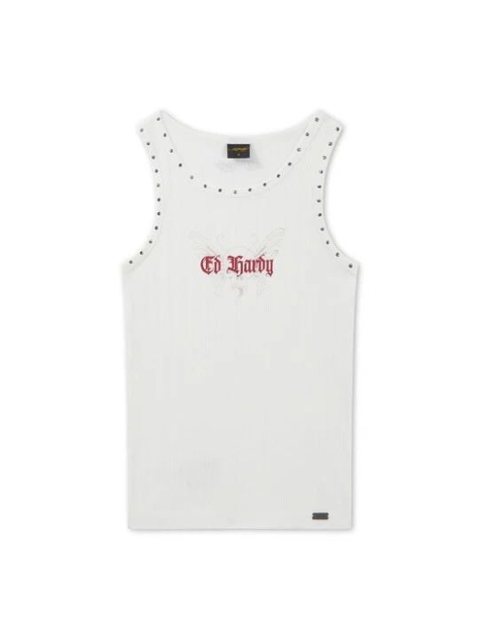 Obrázek produktu Ed Hardy Tričko světle šedá / merlot / bílá