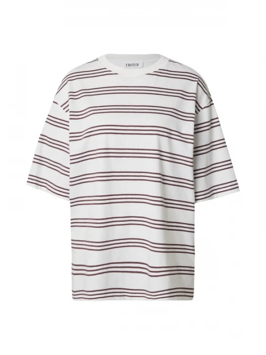 Obrázek produktu EDITED Oversized tričko ' Xia' burgundská červeň / bílá