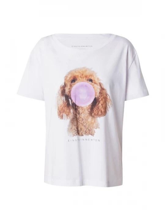 Obrázek produktu EINSTEIN & NEWTON Tričko 'Bubble Poodle' hnědá / růžová / černá / bílá