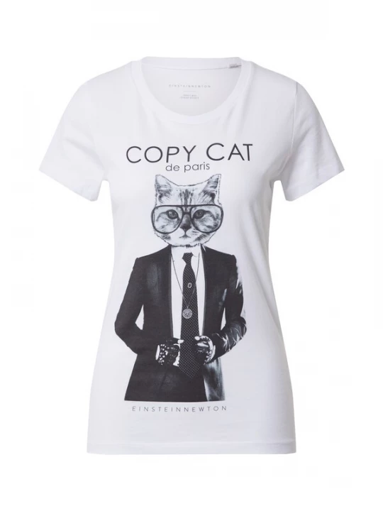 Obrázek produktu EINSTEIN & NEWTON Tričko 'Copy Cat' černá / bílá