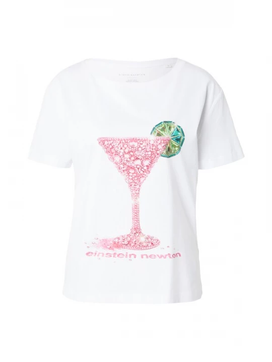 Obrázek produktu EINSTEIN & NEWTON Tričko 'Glitter Cocktail' zelená / smaragdová / pink / bílá