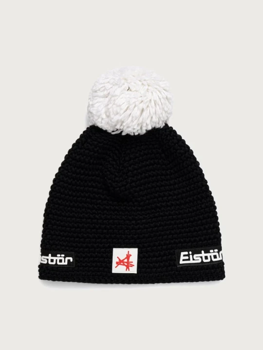 Obrázek produktu Eisbar pletená čepice s merino vlnou Jamie Pompon MÜ SA Eisbär černá