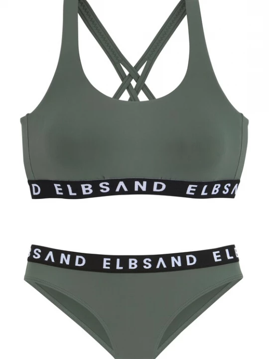 Obrázek produktu Elbsand Bikiny  khaki / černá / bílá