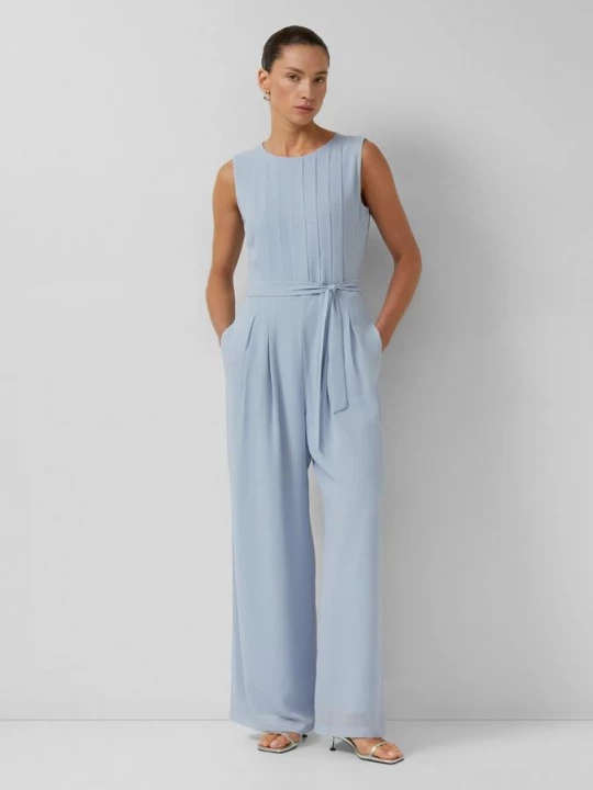 Obrázek produktu Elegantní overal s Wide Leg – Širokými nohavicemi a viskózovou podšívkou s.Oliver modrá