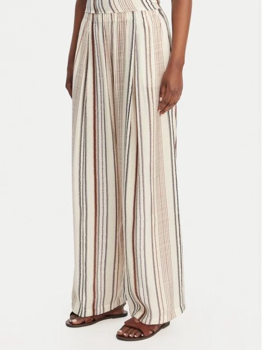 Obrázek produktu Eleh Kalhoty z materiálu SS260132 Écru Relaxed Fit Krémová