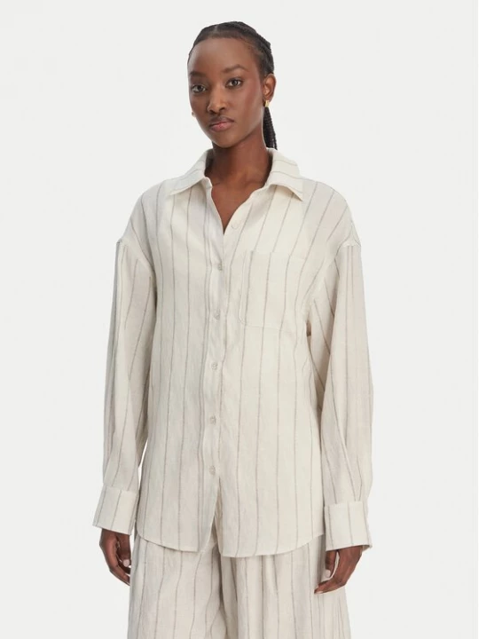 Obrázek produktu Eleh Košile SS260271 Écru Relaxed Fit Krémová