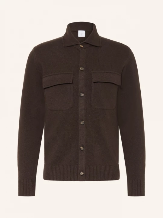 Obrázek produktu Eleventy Pletené Overshirt tmavě hnědá