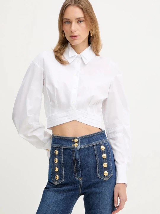 Obrázek produktu Elisabetta Franchi Bavlněná halenka Elisabetta Franchi