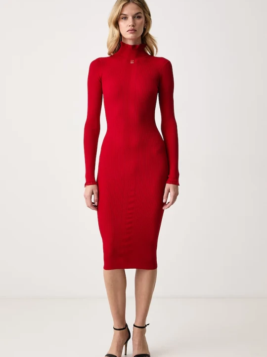 Obrázek produktu Elisabetta Franchi bodycon šaty s viskózou červená