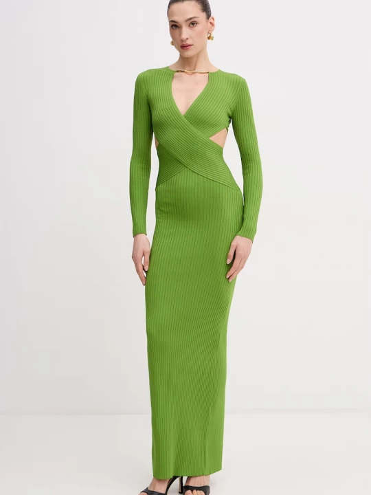 Obrázek produktu Elisabetta Franchi bodycon šaty s viskózou zelená