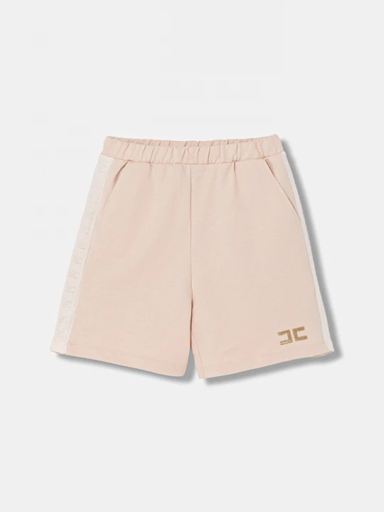 Obrázek produktu Elisabetta Franchi Dětské bavlněné šortky Elisabetta Franchi béžová