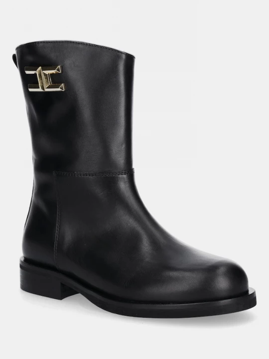 Obrázek produktu Elisabetta Franchi Dětské kožené boty Elisabetta Franchi černá