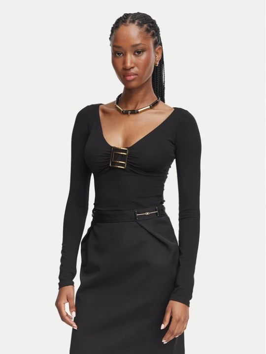Obrázek produktu Elisabetta Franchi Halenka MD-005-67E2-V280 Černá Slim Fit