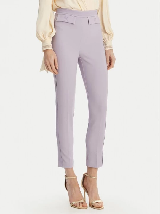 Obrázek produktu Elisabetta Franchi Kalhoty z materiálu PA-170-61E2-V290 Fialová Regular Fit