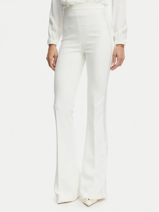 Obrázek produktu Elisabetta Franchi Kalhoty z materiálu PA-184-62E2-V290 Bílá Slim Fit