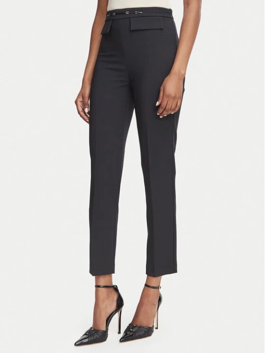 Obrázek produktu Elisabetta Franchi Kalhoty z materiálu PA-195-66E2-V320 Černá Slim Fit