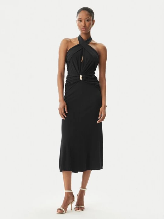 Obrázek produktu Elisabetta Franchi Koktejlové šaty AB-719-52E2-V560 Černá Regular Fit